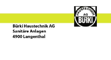 Bürki Haustechnik AG, Sanitäre Anlagen, 4902 Langenthal